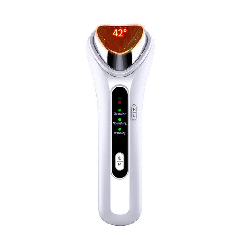 Cold Heat Ultrasonic Multifunctional Portable High Frequency Vibration Ion Beauty Device Anti-Wrinkle Whiten Ionic Face Massager