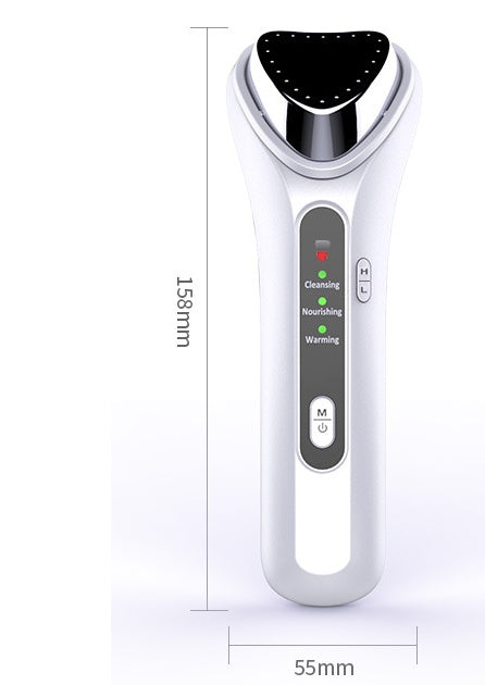 Cold Heat Ultrasonic Multifunctional Portable High Frequency Vibration Ion Beauty Device Anti-Wrinkle Whiten Ionic Face Massager