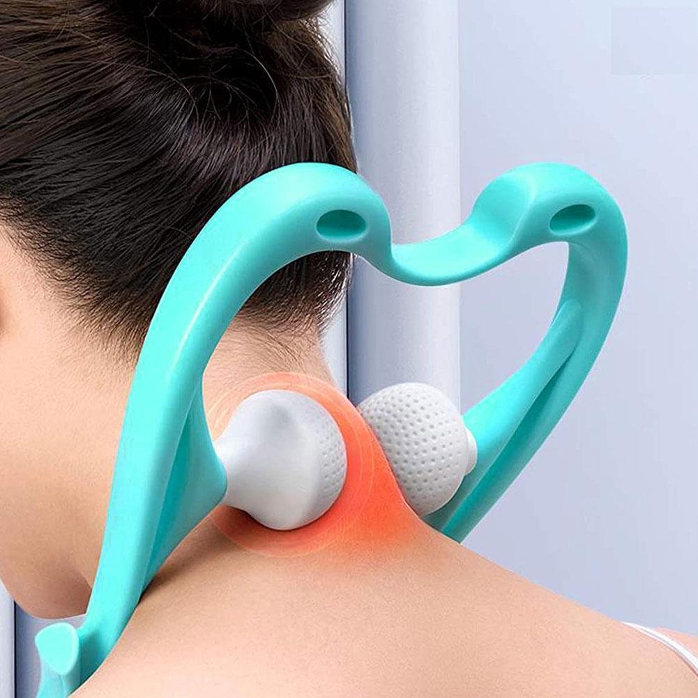 High Quality Multi-function Manual Relaxed Cervical Massager Pressure Relieve Double Ball Pressing Meridian Massager