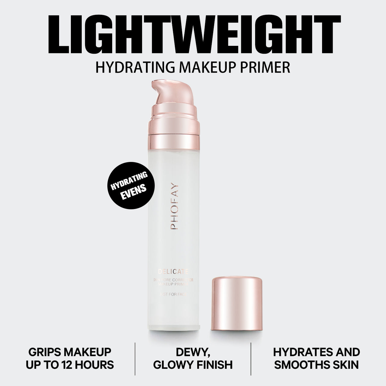 PHOFAY Hydrating Makeup Primer Transparent Jelly Primer Color Rendering Long Lasting Makeup Holding Pre Makeup Base Cream