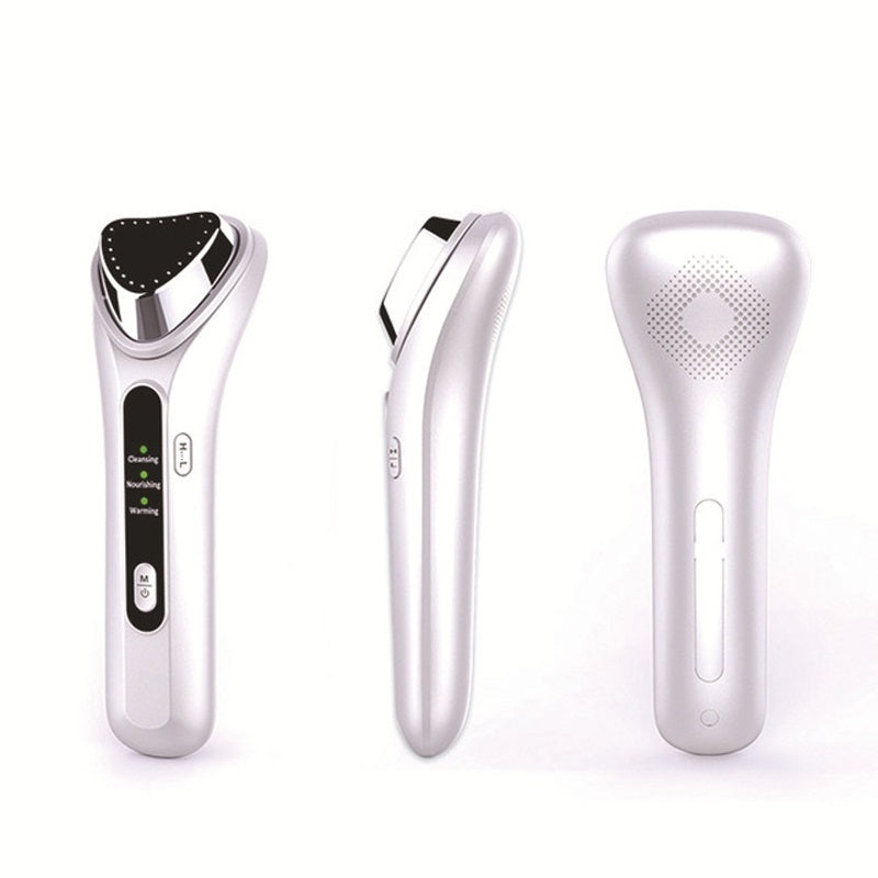 Cold Heat Ultrasonic Multifunctional Portable High Frequency Vibration Ion Beauty Device Anti-Wrinkle Whiten Ionic Face Massager