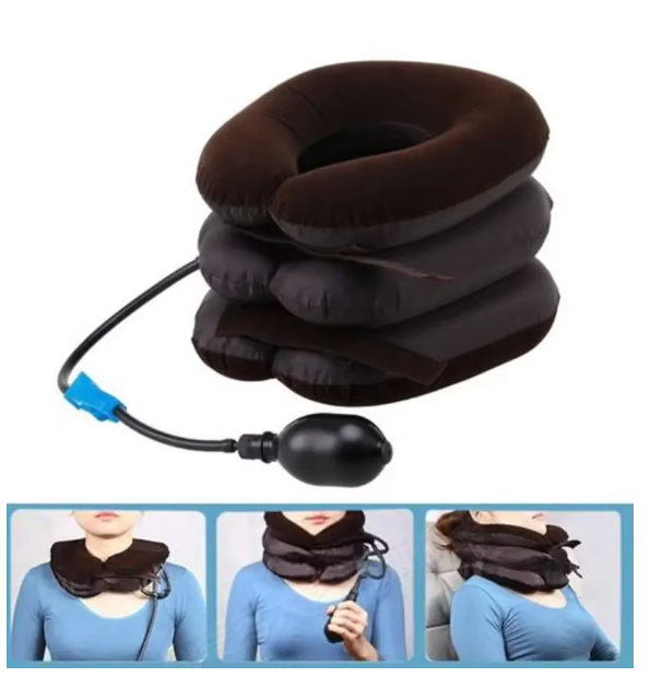 Inflatable Neck Cervical Vertebra Traction Soft Neck Tractor Pillow Relieve Headache Head Back Shoulder Neck Pain