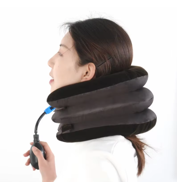 Inflatable Neck Cervical Vertebra Traction Soft Neck Tractor Pillow Relieve Headache Head Back Shoulder Neck Pain