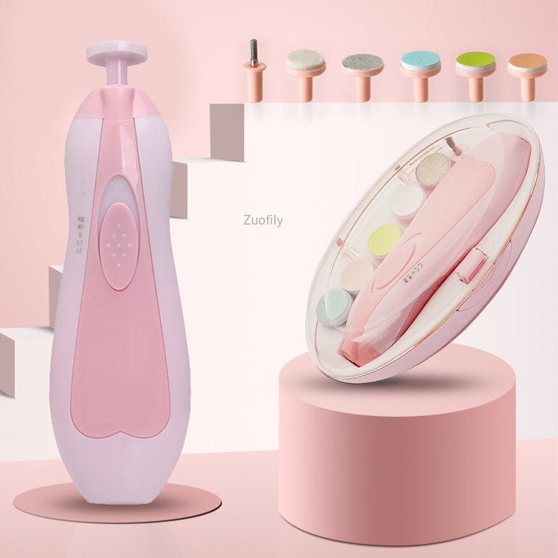 Baby Nail Trimmer Electric,Baby Nail Clippers, 6 in 1 Baby Nail File,Nail File Baby Grooming Kit Manicure Set for Toddler or Adults