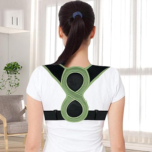 Shaped Posture Corrector for Kids Adults Adjustable Upper Back Brace Support