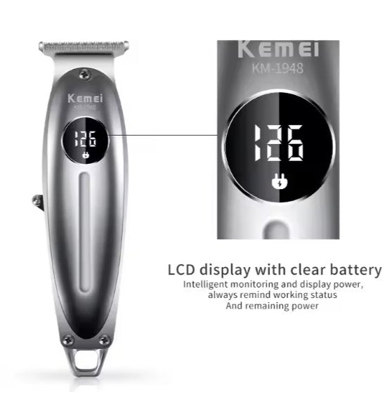 Kemei 1948 Electric Barber Full Metal Housing Hair Trimmer for Men