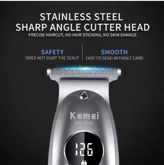 Kemei 1948 Electric Barber Full Metal Housing Hair Trimmer for Men