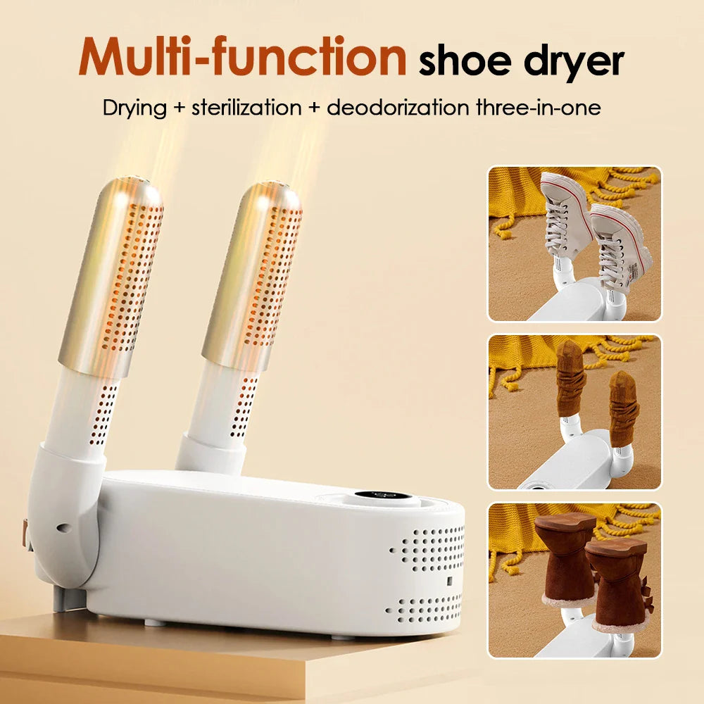 Electric Shoe Dryer Boot Warmer 42°C Shoe UV Foot Boot Dryer Eliminate Odor Fast Drying Boot Deodorizer Multifunction Sock Dryer