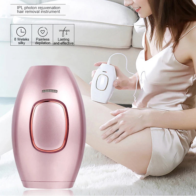 IPL Hair Removal Laser Epilator – Permanent Painless Hair Removal for Women, Portable & Efficient for Face, Body, Bikini Area