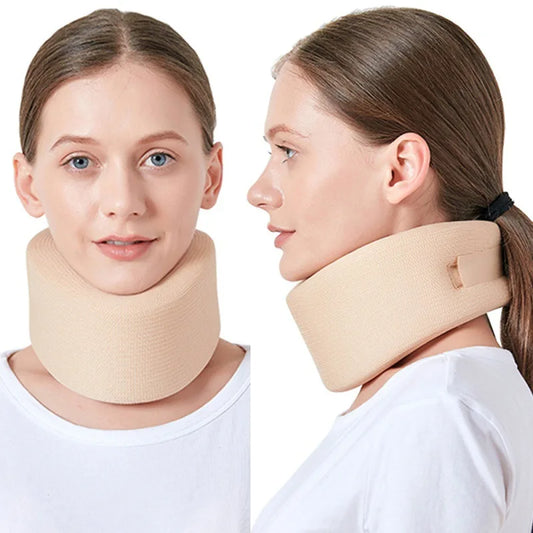 Sponge Neck Brace Foam Cervical Collar Adjustable Soft Support Neck Brace For Men And Women To Relieve Spinal Pain And Pressure