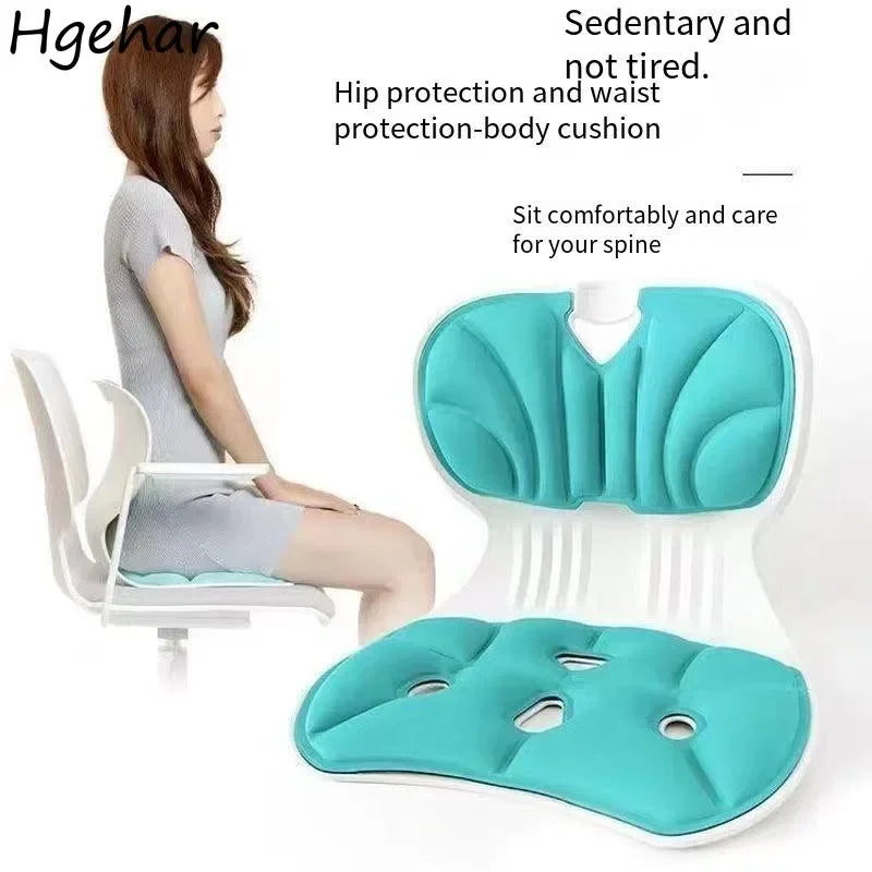 Lumbar Support Cushion with Back Integrated Sitting Posture Correction Back Support Cushion To Prevent Hunchback Cushion Chair