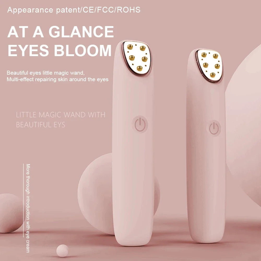 Eye Beautification Inductive Therapeutical Instrument Multi-Function RF Vibration Magic Wand Eye Beauty Massage Pen