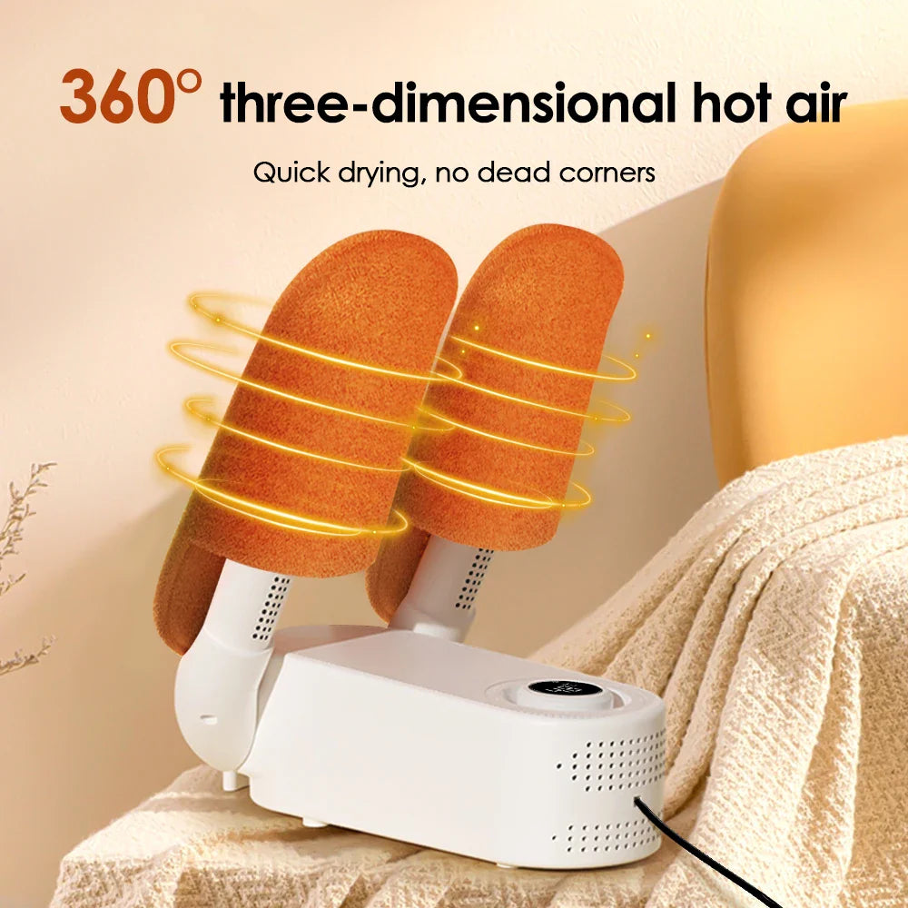 Electric Shoe Dryer Boot Warmer 42°C Shoe UV Foot Boot Dryer Eliminate Odor Fast Drying Boot Deodorizer Multifunction Sock Dryer