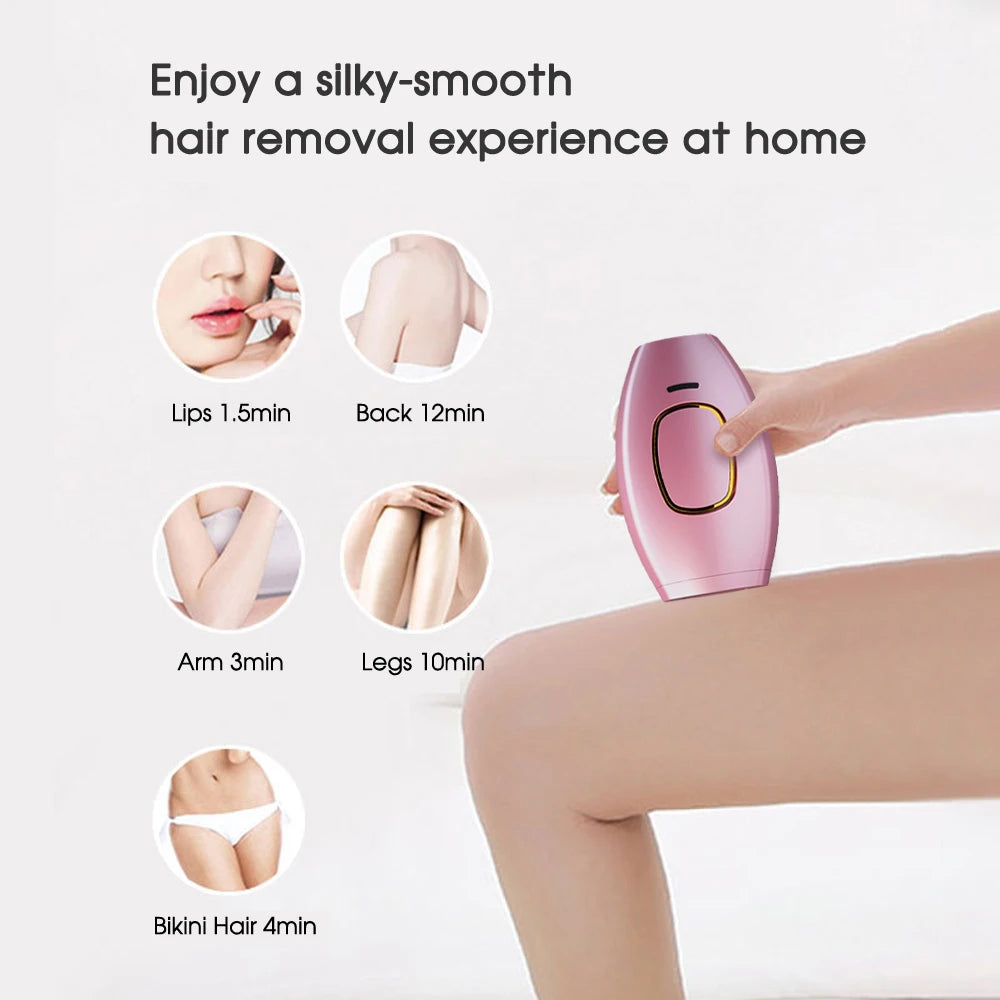 IPL Hair Removal Laser Epilator – Permanent Painless Hair Removal for Women, Portable & Efficient for Face, Body, Bikini Area