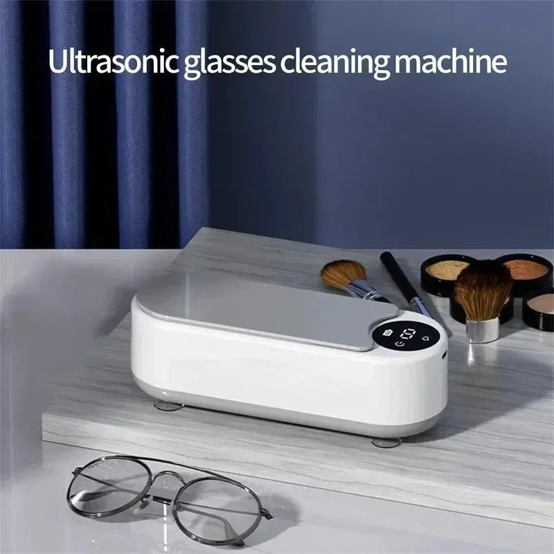 Ultrasonic Glasses Cleaning Machine – 450ml Portable Cleaner for Glasses, Jewelry, Makeup Brushes, and Accessories