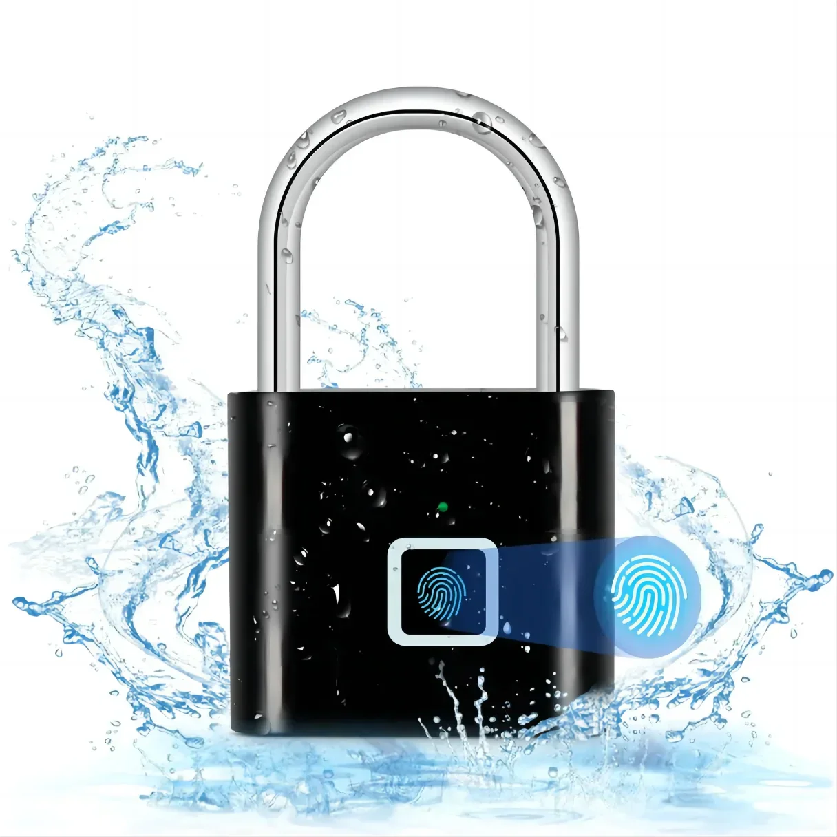 Fingerprint Lock Keyless Waterproof Anti-Theft Smart Lock Fingerprint Padlock Zinc Alloy Intelligent Safety Electronic Door Lock