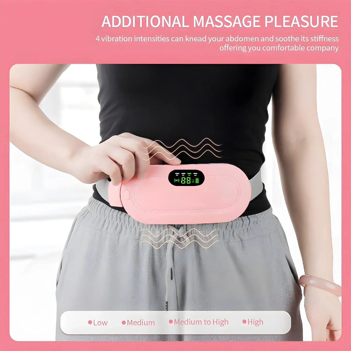 Portable Heating Pad Menstrual Heating Massager Belt Abdominal Belt Period Relief Thermal Massager Belly Warm Palace Belt