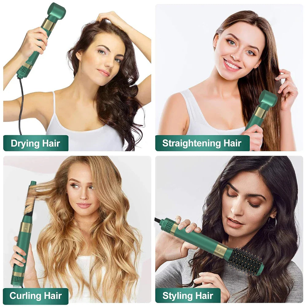 Hair Dryer Brush Detachable 5-in-1 Styling & Drying System, Quick Drying, Curl Smoothing & Styling, Automatic Curls