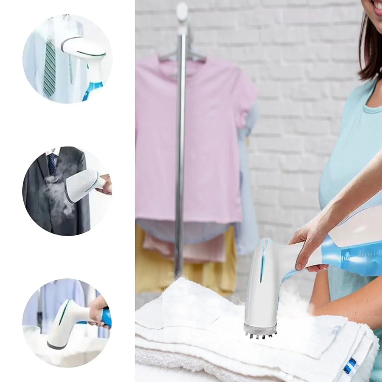 Garment Steamers 280ml Handheld Home Small Electric Iron Garment Steamer Mini Portable Steam Ironing Clothes Ironing Machine