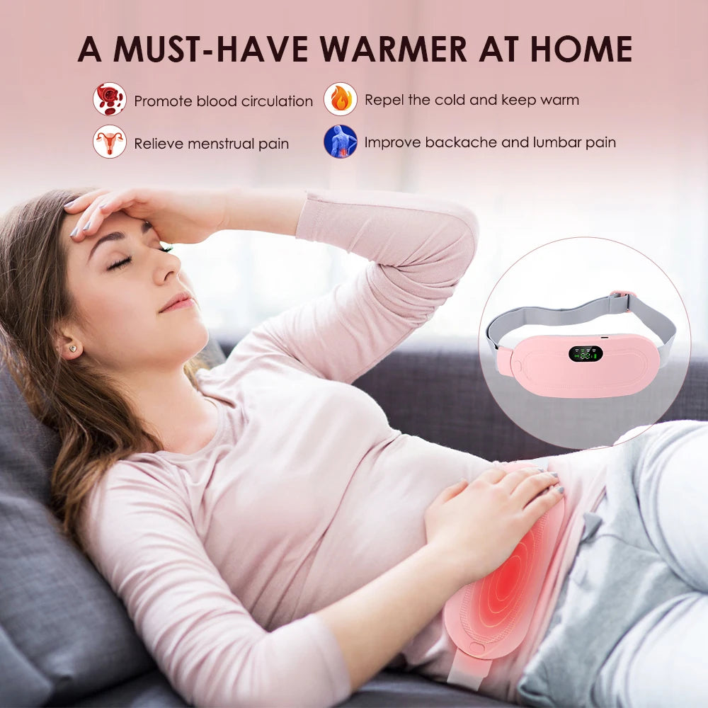 Portable Heating Pad Menstrual Heating Massager Belt Abdominal Belt Period Relief Thermal Massager Belly Warm Palace Belt