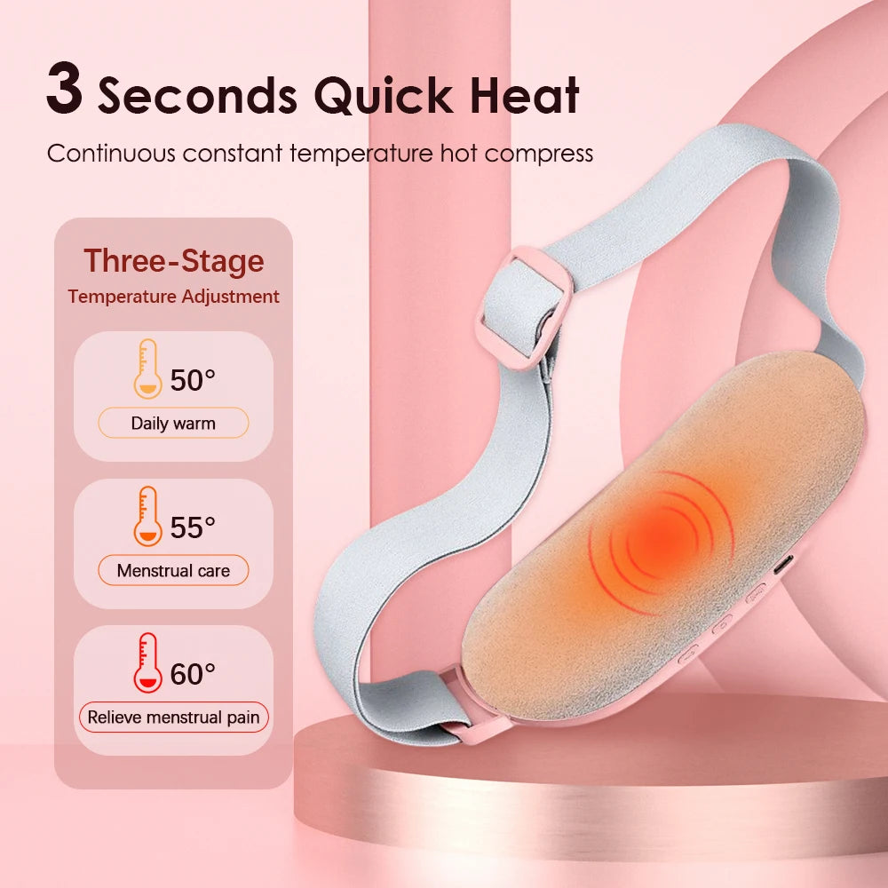 Portable Heating Pad Menstrual Heating Massager Belt Abdominal Belt Period Relief Thermal Massager Belly Warm Palace Belt