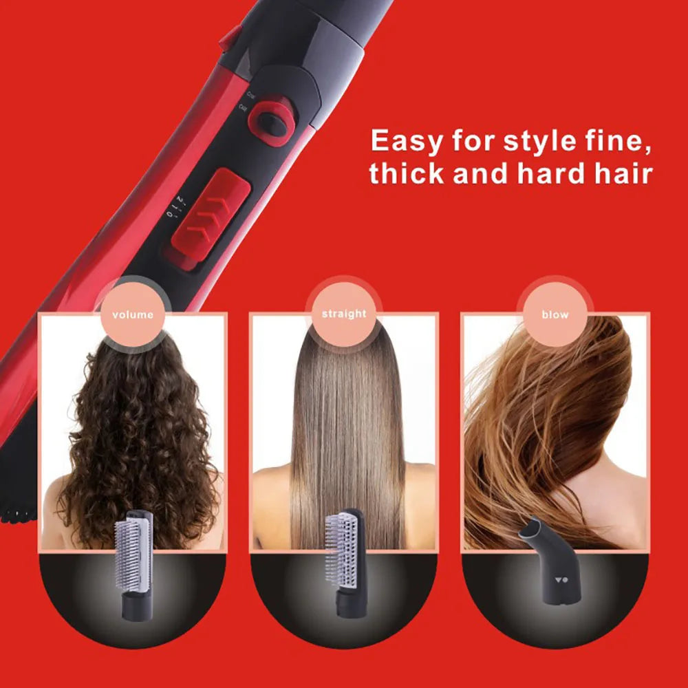 Electric Hair Dryer Comb Straightener 2 Speed Blower Hot Air Brush Anti-ironing 3 in1 Salon Multi-function Curler Styling Tools