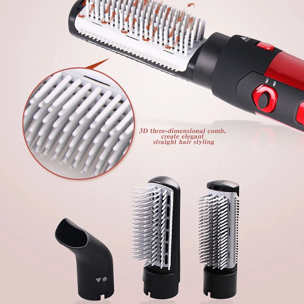 Electric Hair Dryer Comb Straightener 2 Speed Blower Hot Air Brush Anti-ironing 3 in1 Salon Multi-function Curler Styling Tools