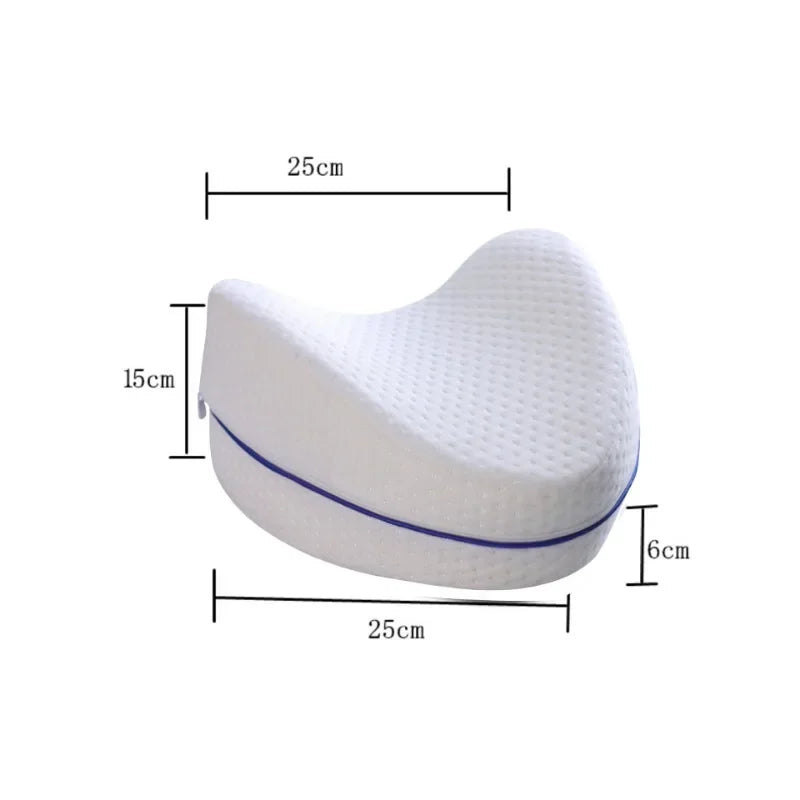 Body Memory Cotton Leg Pillow Home Foam Pillow Sleeping Orthopedic Sciatica Back Hip Joint for Pain Relief Thigh Leg Pad Cushion