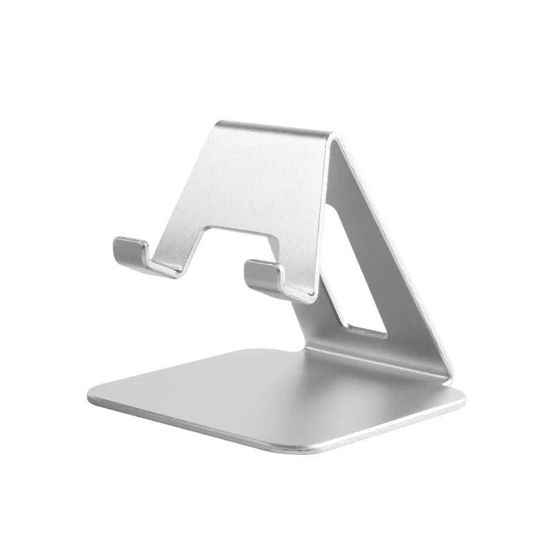 Universal Aluminum Mobile Phone Holder – Non-Slip Desk Mount Stand for iPhone, Samsung, Huawei, and Tablets