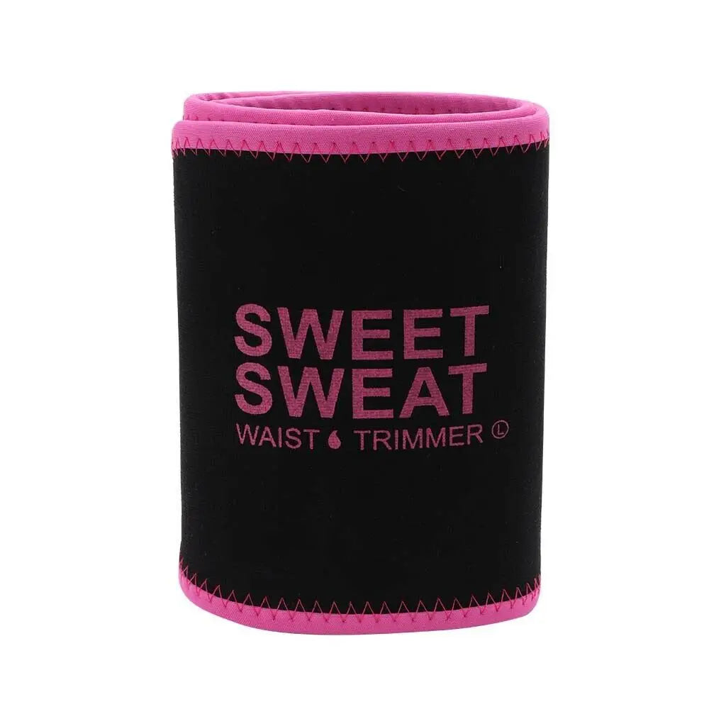 SWEET SWEAT Women Slimming Belt Fitness Corset Waist Support Adjustable Sweat Waist Trainer Body Shaper Lumbar Belt