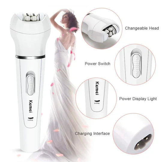 5 in 1 Women Shaver Wool Device Epilator Face Cleansing Brush Women Shaving Machines Hair Removal Facial Razor