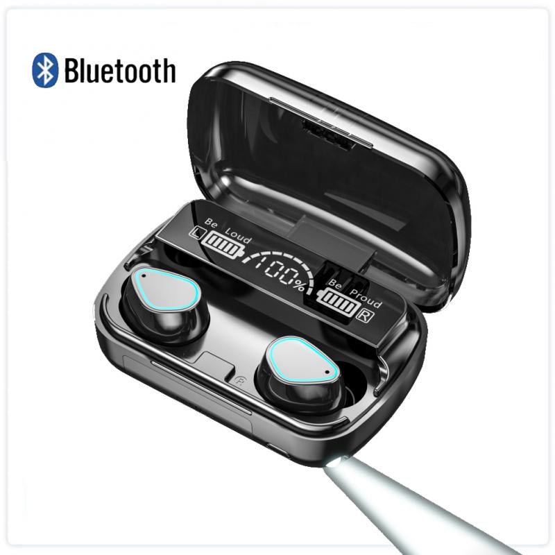 M30 TWS Wireless Earphones – Bluetooth 5.2, IPX7 Waterproof, 2000mAh Charging Case