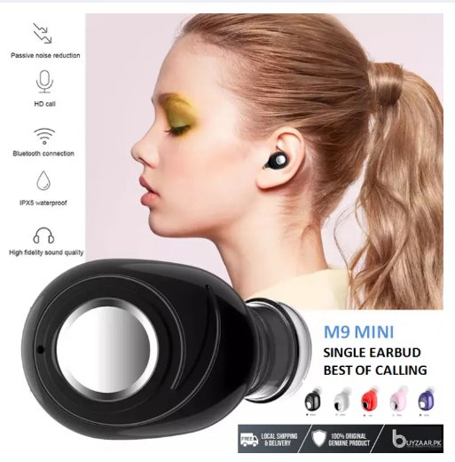 M9 Wireless Earbuds – Bluetooth 5.2, 15m Range, Long Battery Life, Premium Sound