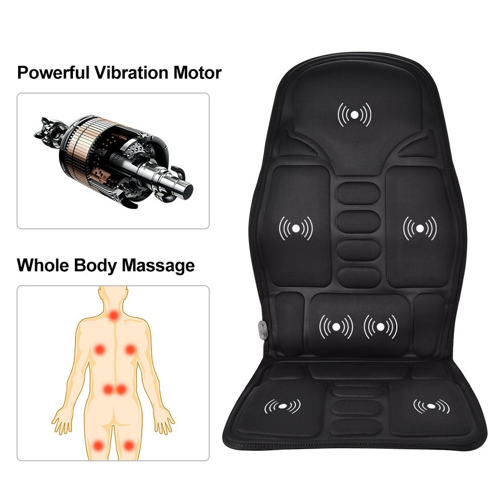 Massage Chair Cushion Vibration Soft Full Body Back Neck Massage Pad Portable Mat Home Office Car Use Relaxation