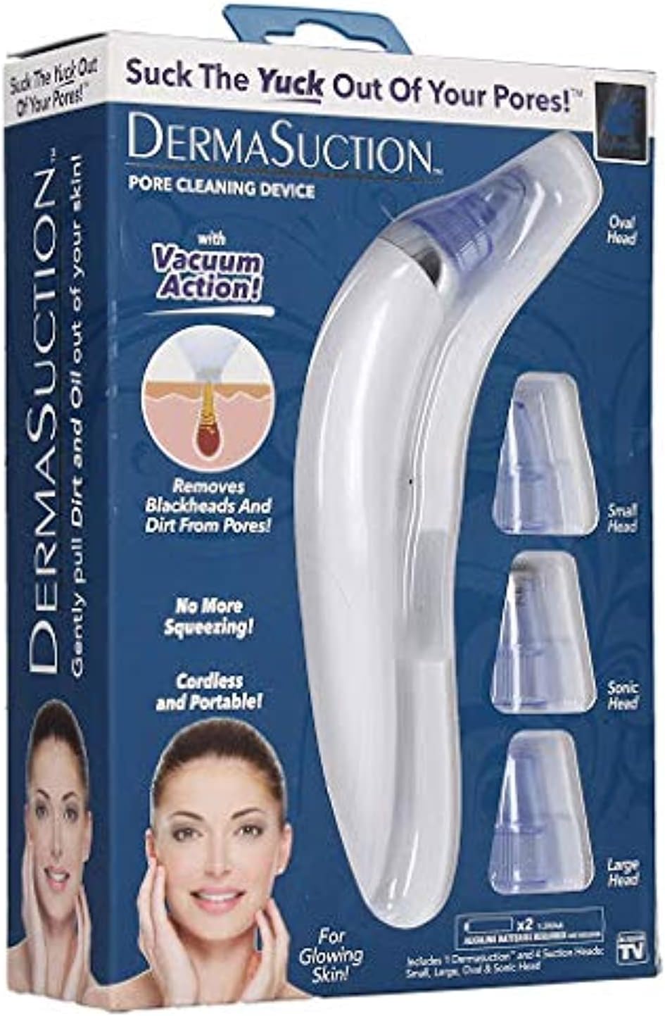 Women's Fashion Electric Blackhead Remover and Pore Cleanser for Facial Beauty and Exfoliation