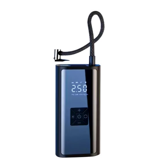 Portable Air Compressor Fast Air Pump Tire Inflator Pressure Digital Display with Power Bank Function for Car Motorcycle Bicycle