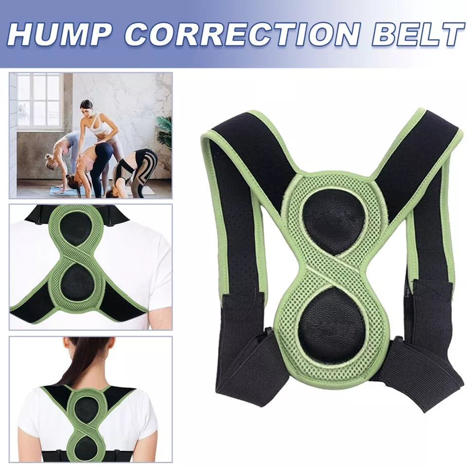 Shaped Posture Corrector for Kids Adults Adjustable Upper Back Brace Support